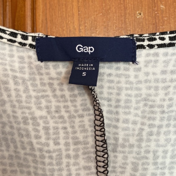 GAP Black and white tie waist dress - Picture 2 of 5